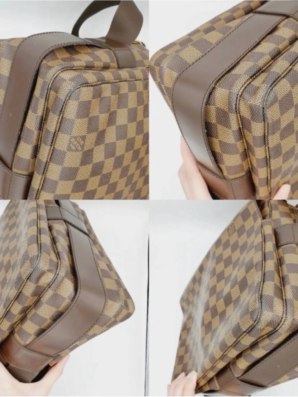 Louis Vuitton Men's Brown Checkered Messenger Bag - Canvas Shoulder Bag - Picture 6 of 12